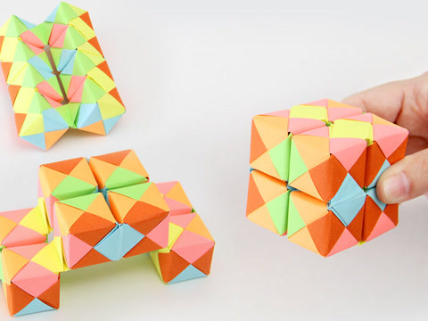 折纸魔方无限翻,根本停不下来